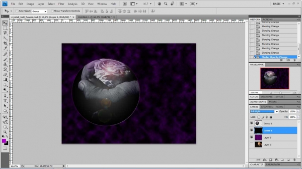 Creation of sphere of life: Step 21